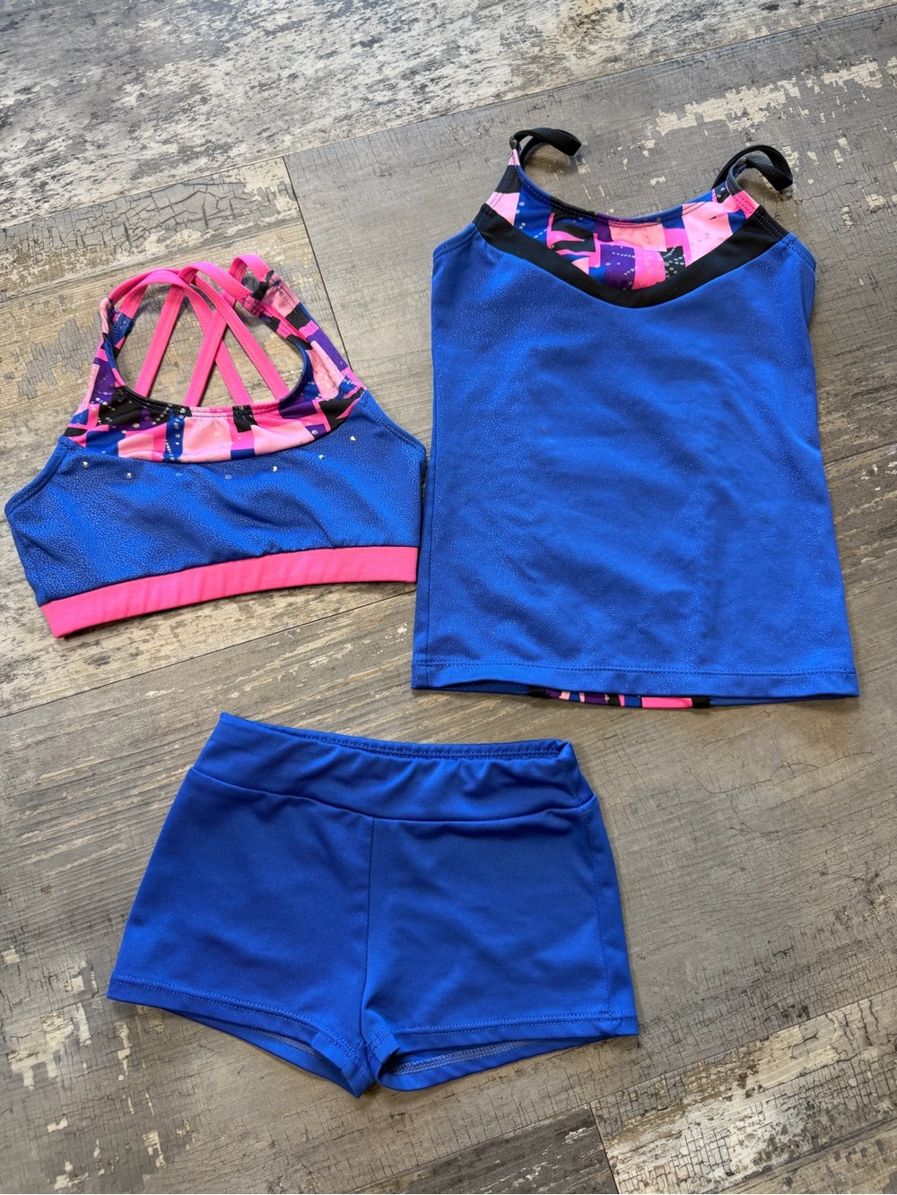 Girls' 3 piece Freestyle set for dance or gymnastics